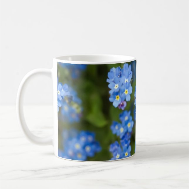 Forget Me Nots Coffee Mug (Left)