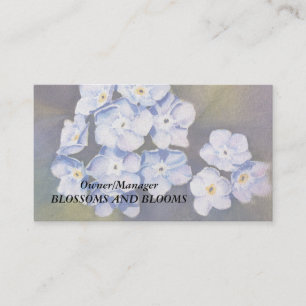 FORGET-ME-NOTS CUSTOMIZABLE BUSINESS CARDS