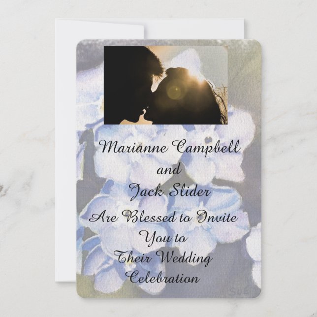 FORGET ME NOTS CUSTOMIZABLE WEDDING INVITATION (Front)