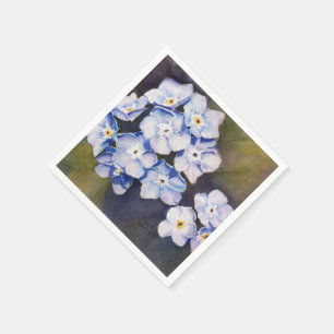 FORGET-ME-NOTS FLOWER PAPER NAPKINS