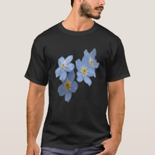Forget Me Nots Flowers Cut Out T-Shirt