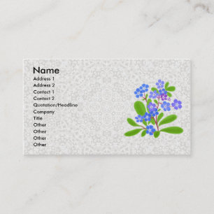 Forget-Me-Nots & Lace Profile Card