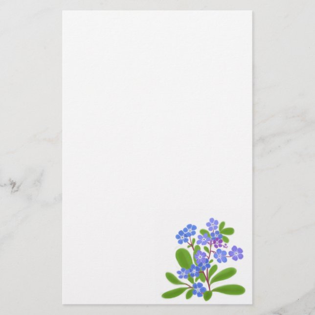Forget Me Nots Stationery (Front)