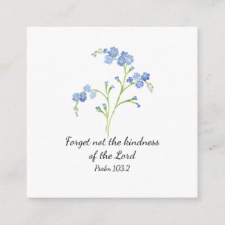 Forget Not Scripture Card