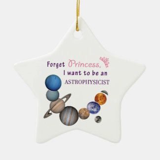Forget Princess - Astrophysicist Ceramic Tree Decoration