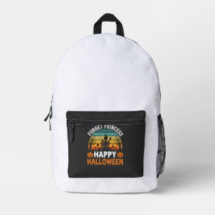 Forget Princess Happy Halloween Haunted House Desi Printed Backpack