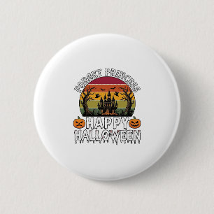 Forget Princess Happy Halloween Haunted House Pump 6 Cm Round Badge