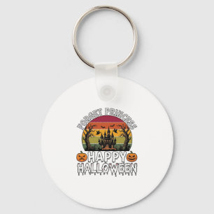 Forget Princess Happy Halloween Haunted House Pump Key Ring