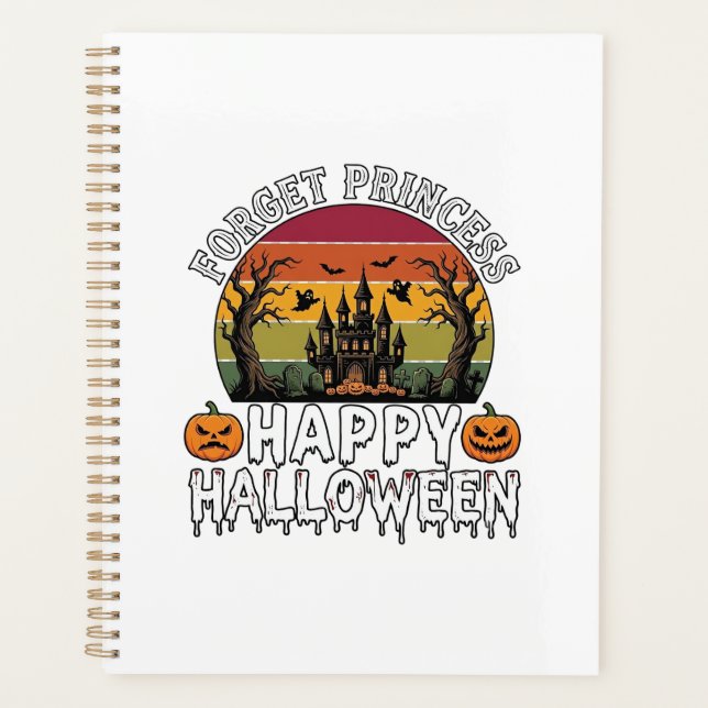 Forget Princess Happy Halloween Haunted House Pump Planner (Front)