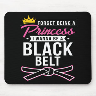 Forget Princess I Wanna Be A Black Belt Karate Gif Mouse Mat