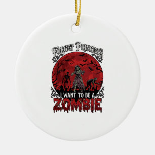 Forget Princess Zombie Blood Moon Graveyard Bats S Ceramic Tree Decoration