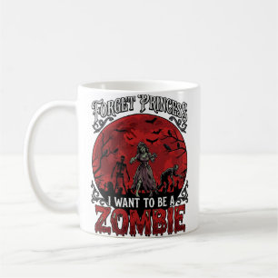 Forget Princess Zombie Blood Moon Graveyard Bats S Coffee Mug