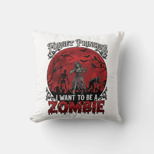 Forget Princess Zombie Blood Moon Graveyard Bats S Cushion