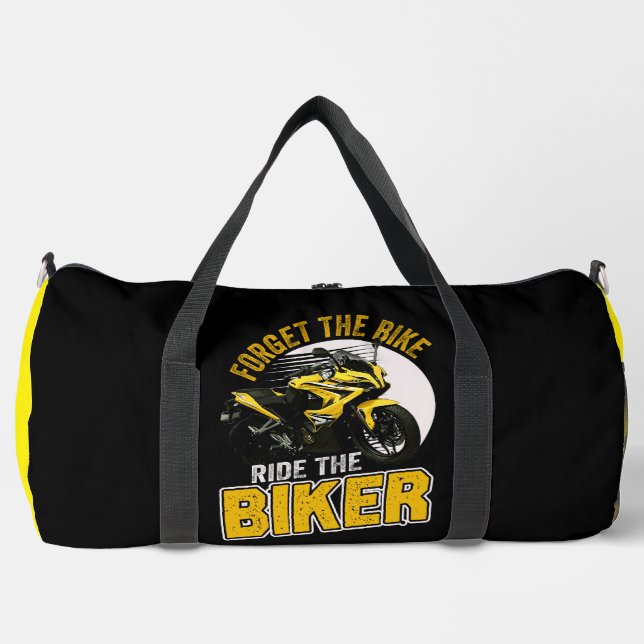 Forget The Bike Ride Biker Duffle Bag (Front)