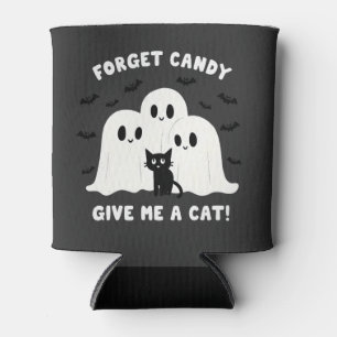 Forget The Candy Give Me A Cat Spooky Halloween  Can Cooler