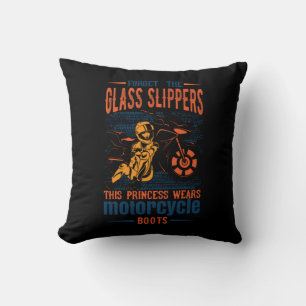 Forget the Glass Slipper Princess Motorcycle Boots Cushion