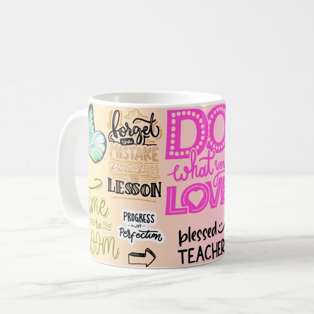 forget the mistake remember the lesson coffee mug (Front Left)