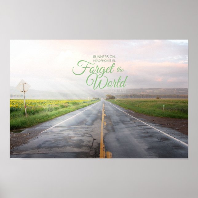 Forget the World Poster (Front)