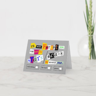 " Forget You Not " greeting card