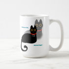 Forgetful Black Cat Meme Coffee Mug