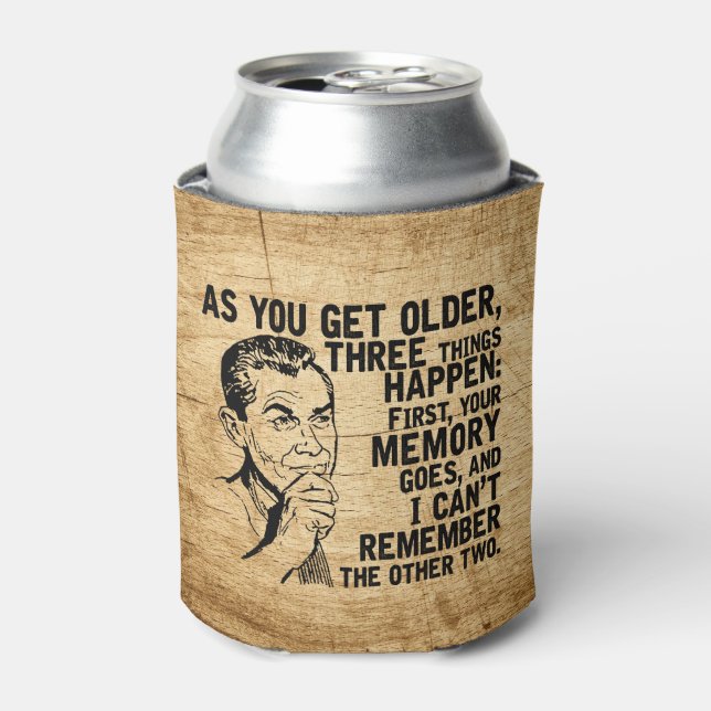 Forgetful Dad Humour Father's Day Can Cooler (Can Front)