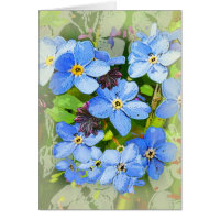 Forgetmenot flower card
