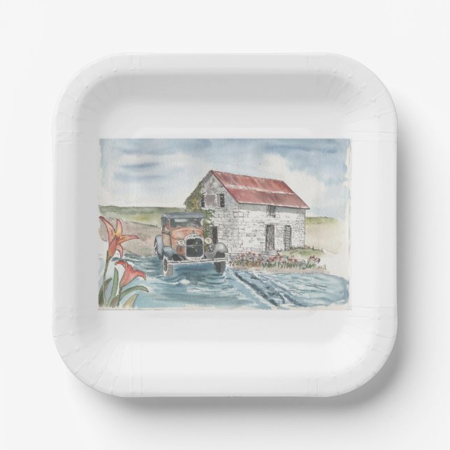 Forging Ahead Paper Plate (Front)