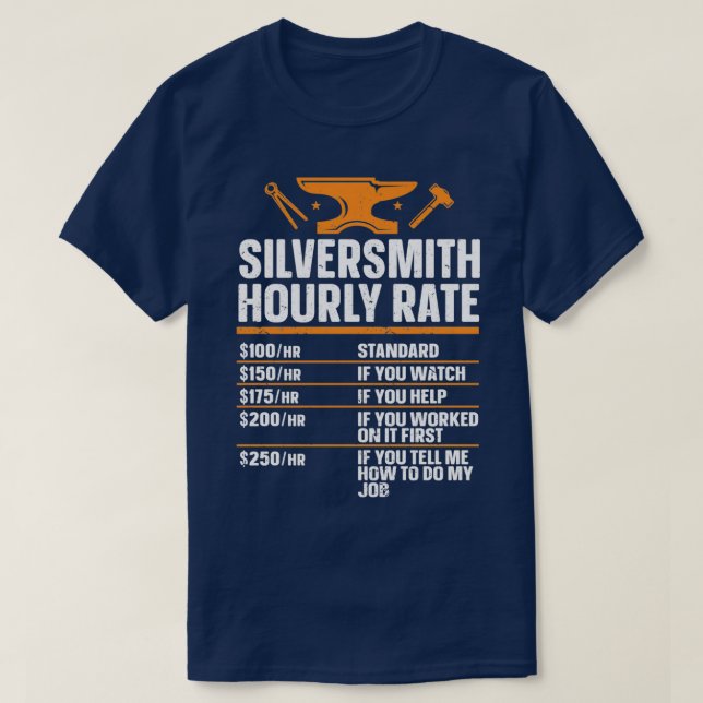 Forging Blacksmyth Blacksmith Silversmith T T-Shirt (Design Front)