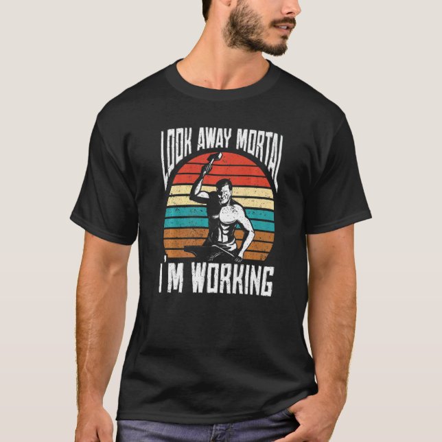 Forging Metalworking Blacksmyth Blacksmith T-Shirt (Front)