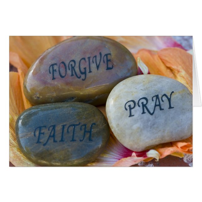 Forgive Faith and Pray Rocks 1 (Front Horizontal)