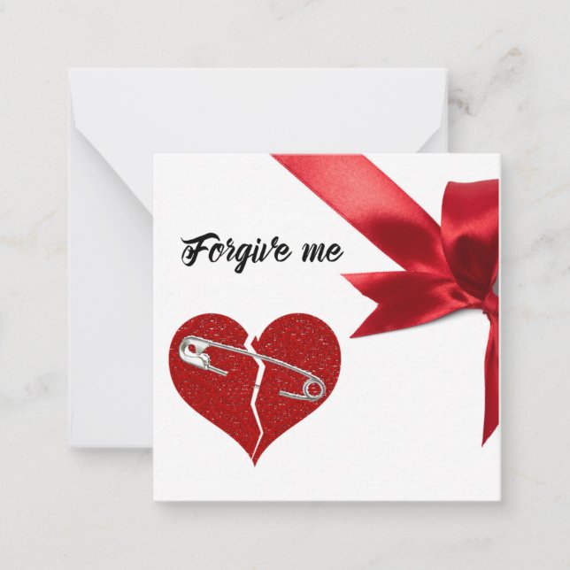 Forgive me card (Front)