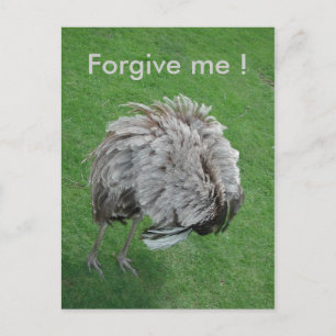 Forgive me ! postcard