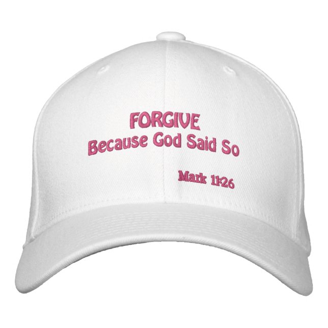 Forgive Others Customise it Embroidered Hat (Front)
