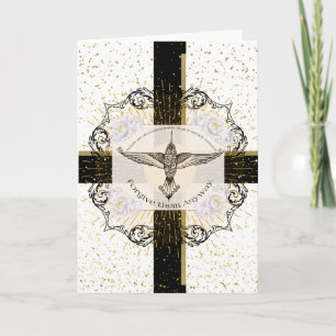 Forgive them ANYWAY inspirational hummingbird Card