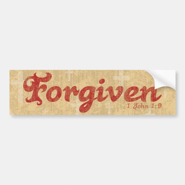 Forgiven Bumper Sticker (Front)