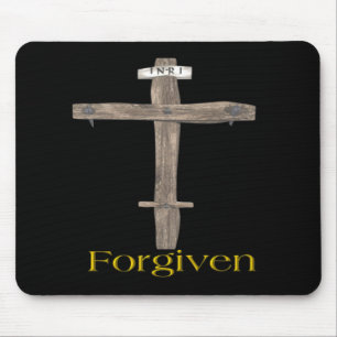 Forgiven Cross Mouse Mat