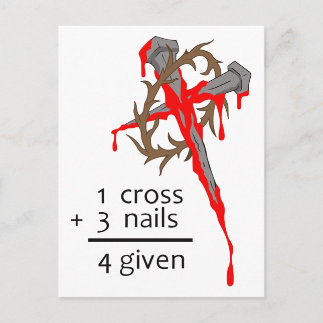 Forgiven Cross Postcard (Front)