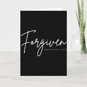 Forgiven Ephesians 4_32 Bible Verse Christian Card