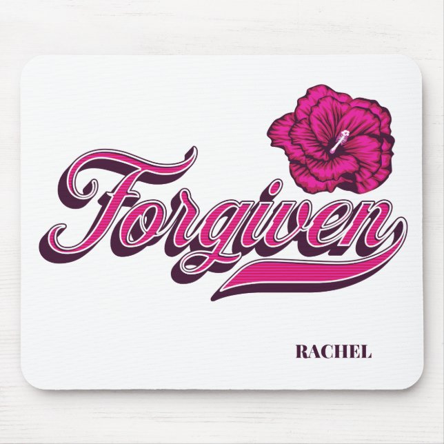 Forgiven Hibiscus Mouse Mat (Front)