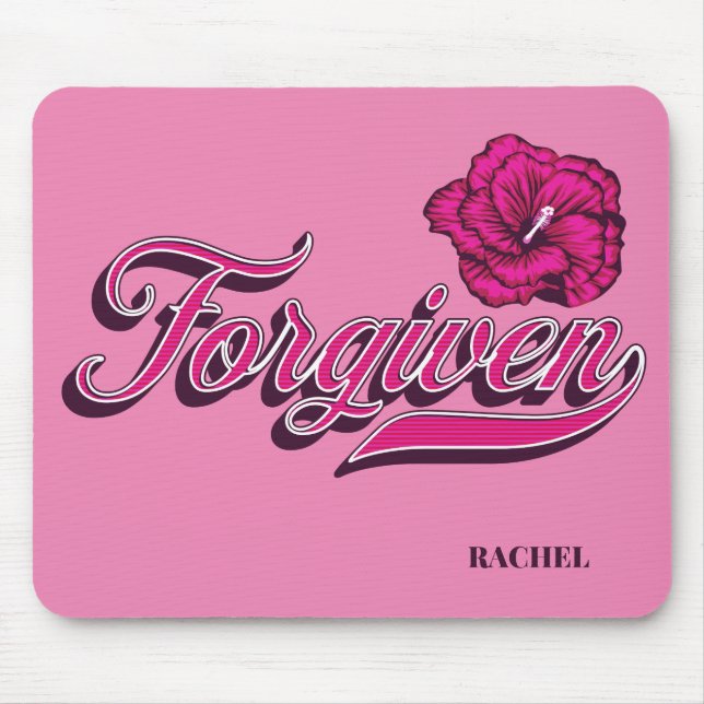 Forgiven Hibiscus Mouse Mat (Front)