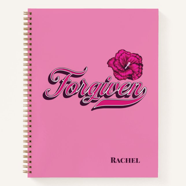 Forgiven Hibiscus  Notebook (Front)