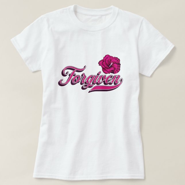 Forgiven Hibiscus  T-Shirt (Design Front)