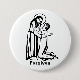 Forgiven Prodigal Son image 7.5 Cm Round Badge