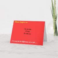 Forgiveness greeting cards