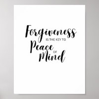 Forgiveness is key to peace of mind