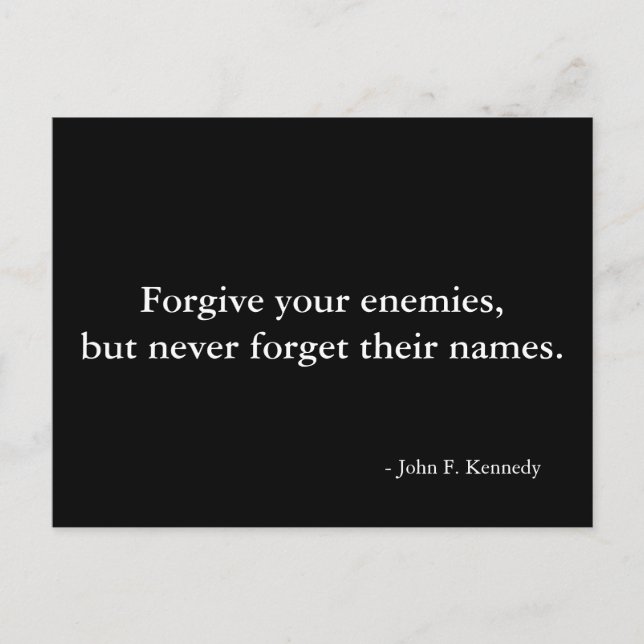 Forgiveness quote - postcard (Front)