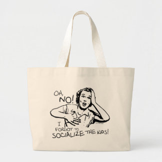 Forgot the Socialisation Large Tote Bag