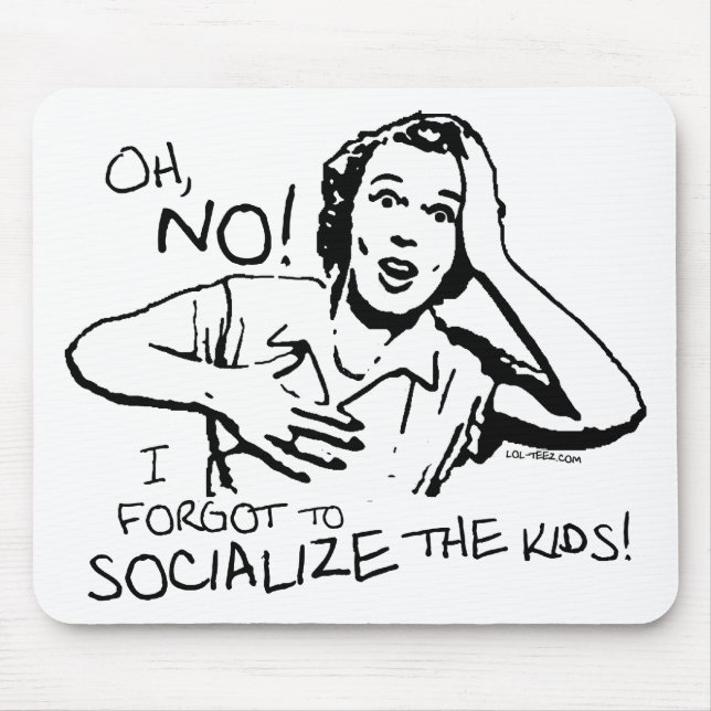 Forgot the Socialisation Mouse Mat (Front)