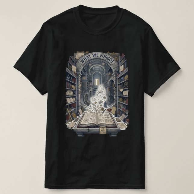 Forgotten Knowledge Vintage History T-Shirt (Design Front)