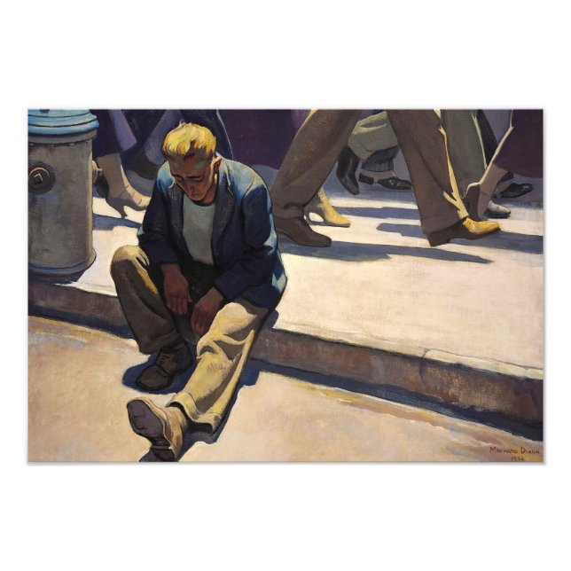 Forgotten Man, 1934 by Maynard Dixon Photo Print (Front)